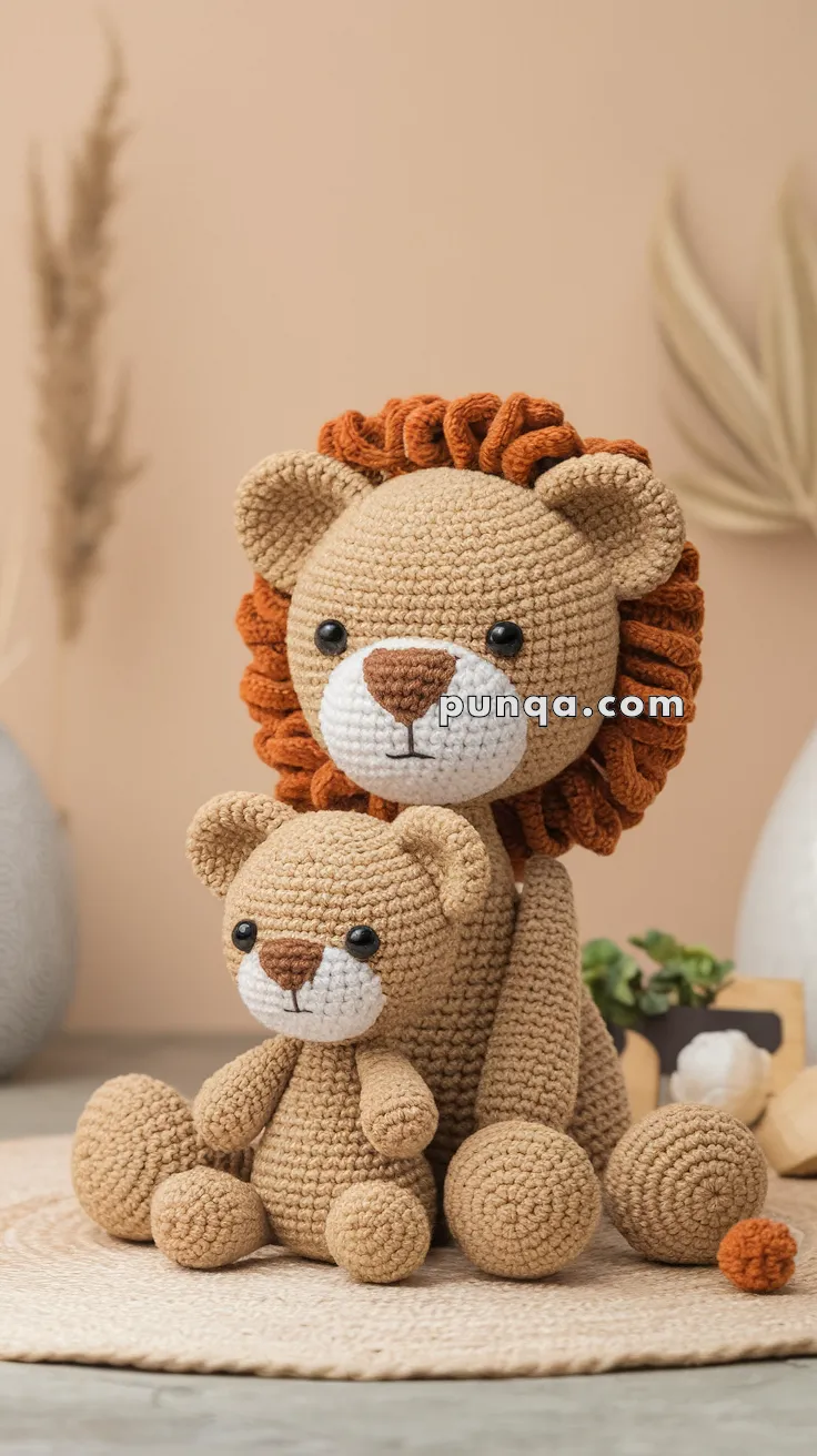 Amigurumi Lioness With Cub – FREE Crochet Pattern