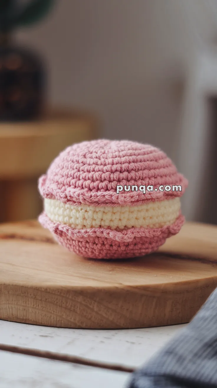 Realistic crochet image for Amigurumi Macaron - FREE Crochet Pattern