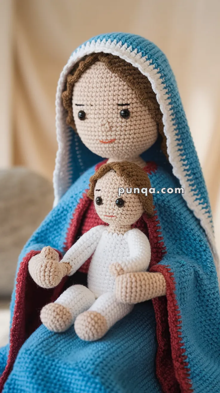 Amigurumi Madonna & Baby Jesus – FREE Crochet Pattern