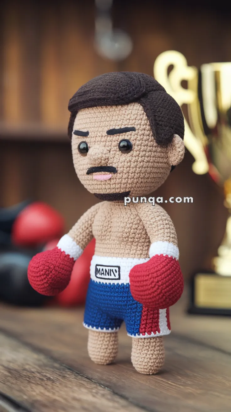 Amigurumi Manny Pacquiao – FREE Crochet Pattern