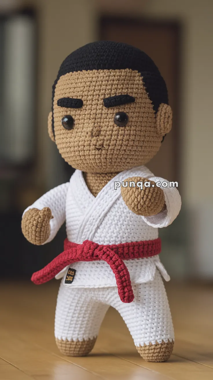 Amigurumi Martial Arts Fighter – FREE Crochet Pattern