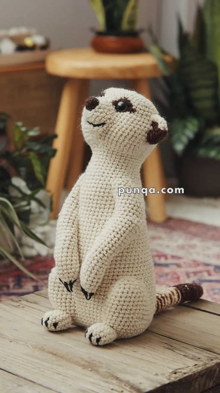Realistic crochet image for Amigurumi Meerkat - FREE Crochet Pattern