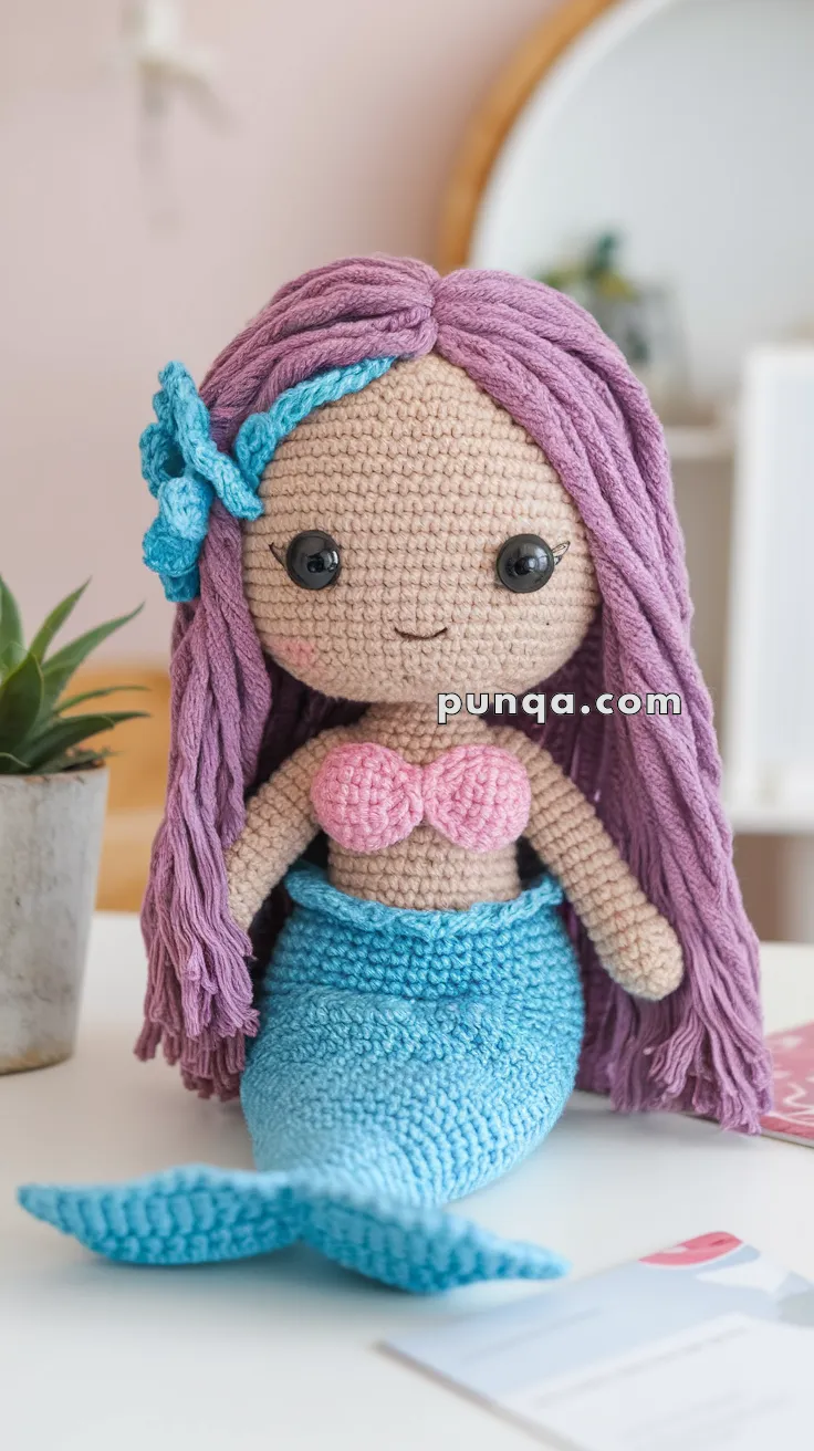 Amigurumi Mermaid Doll – FREE Crochet Pattern