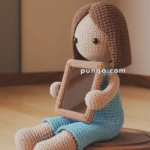 Amigurumi Girl with Mirror Frame – FREE Crochet Pattern