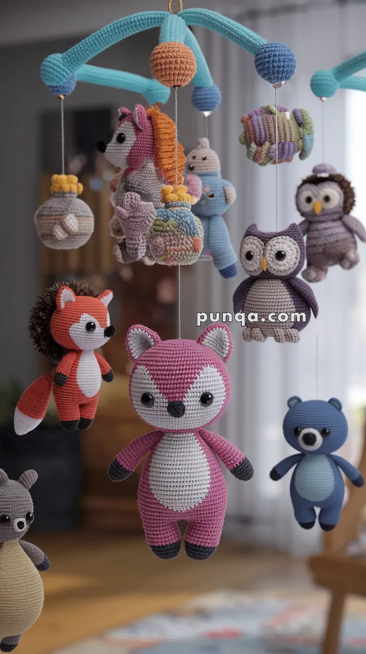 Realistic crochet image for Amigurumi Mobile - FREE Crochet Pattern