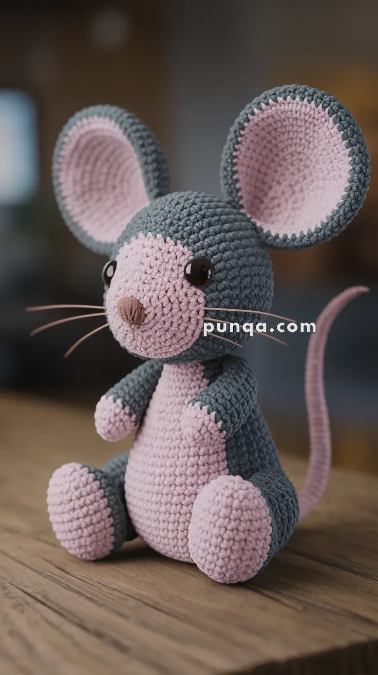 Amigurumi Mouse With Big Ears – FREE Crochet Pattern