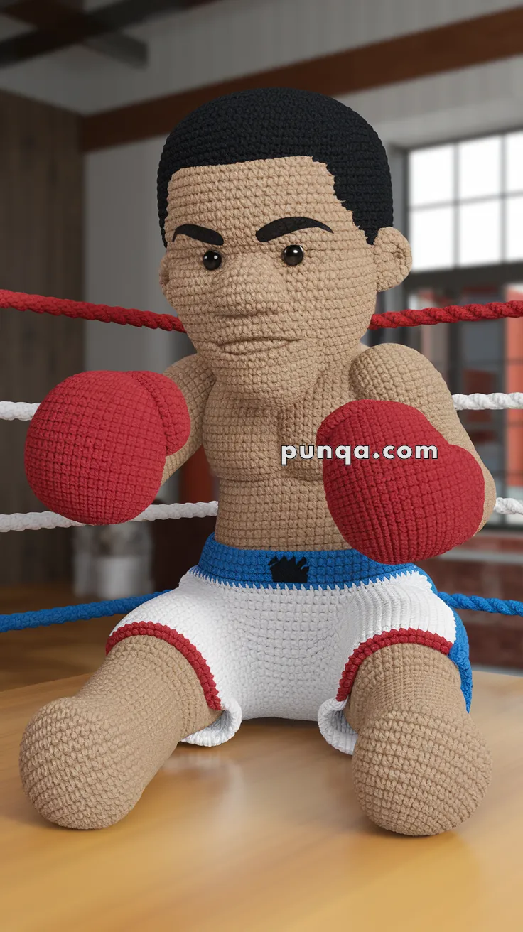 Amigurumi Muhammad Ali – FREE Crochet Pattern