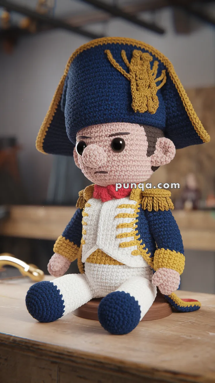Amigurumi Napoleon Bonaparte – FREE Crochet Pattern