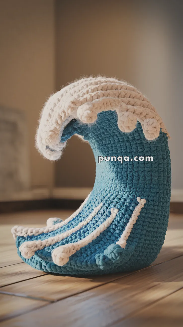 Realistic crochet image for Amigurumi Ocean Wave - FREE Crochet Pattern