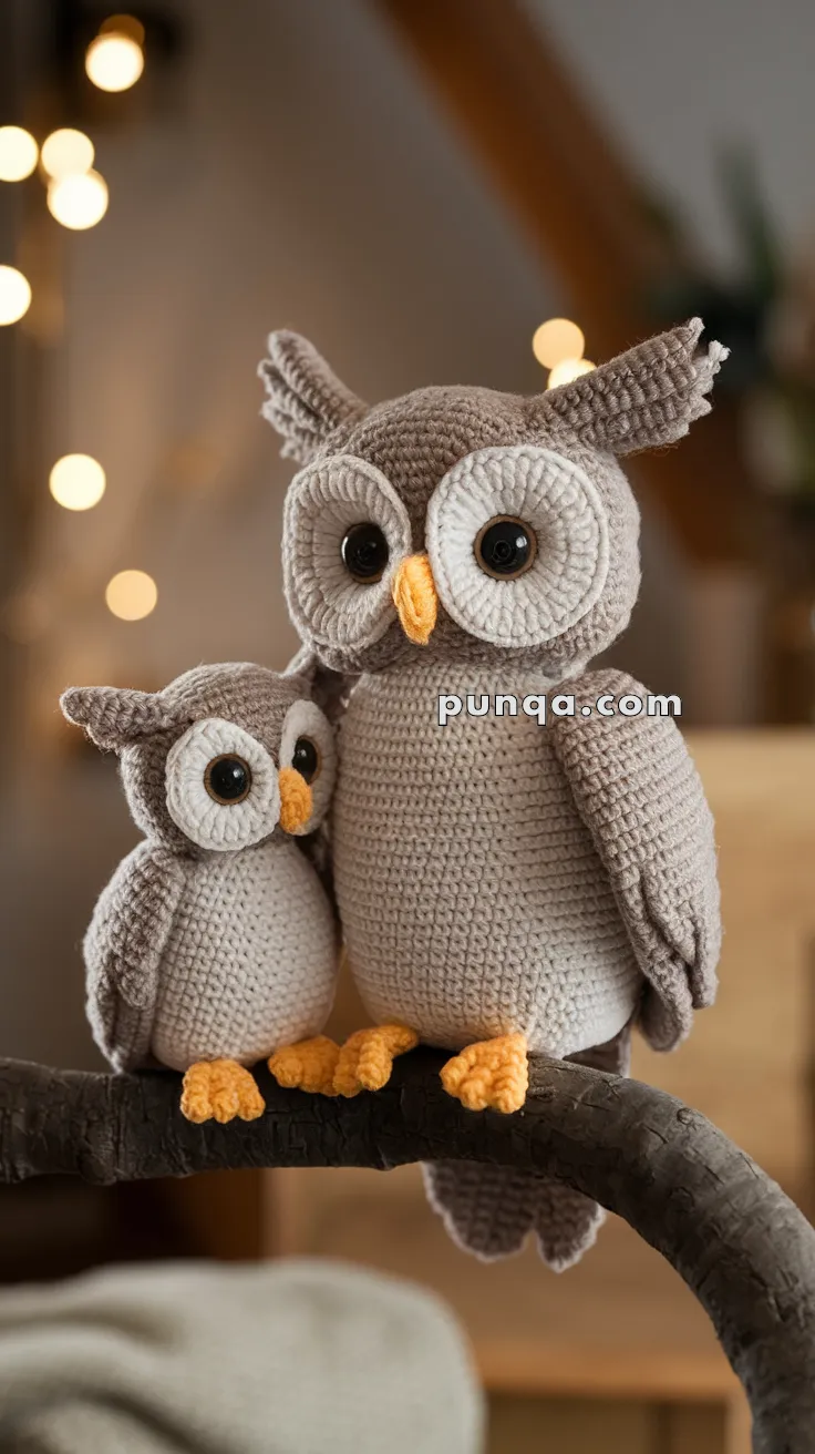 Amigurumi Owl With Owlet – FREE Crochet Pattern