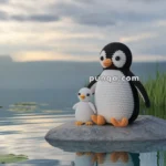 Amigurumi Penguin With Chick – FREE Crochet Pattern