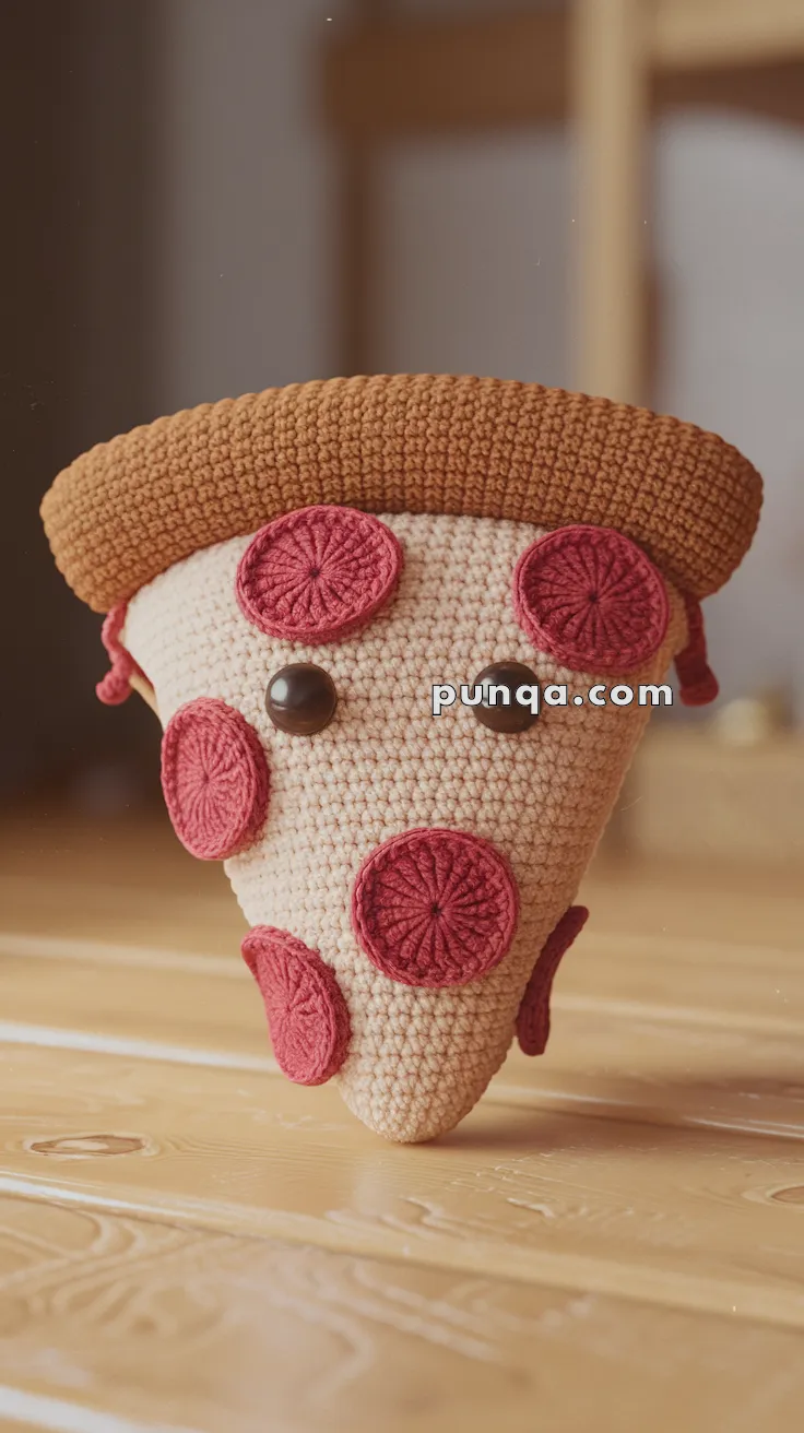 Amigurumi Pizza Slice – FREE Crochet Pattern