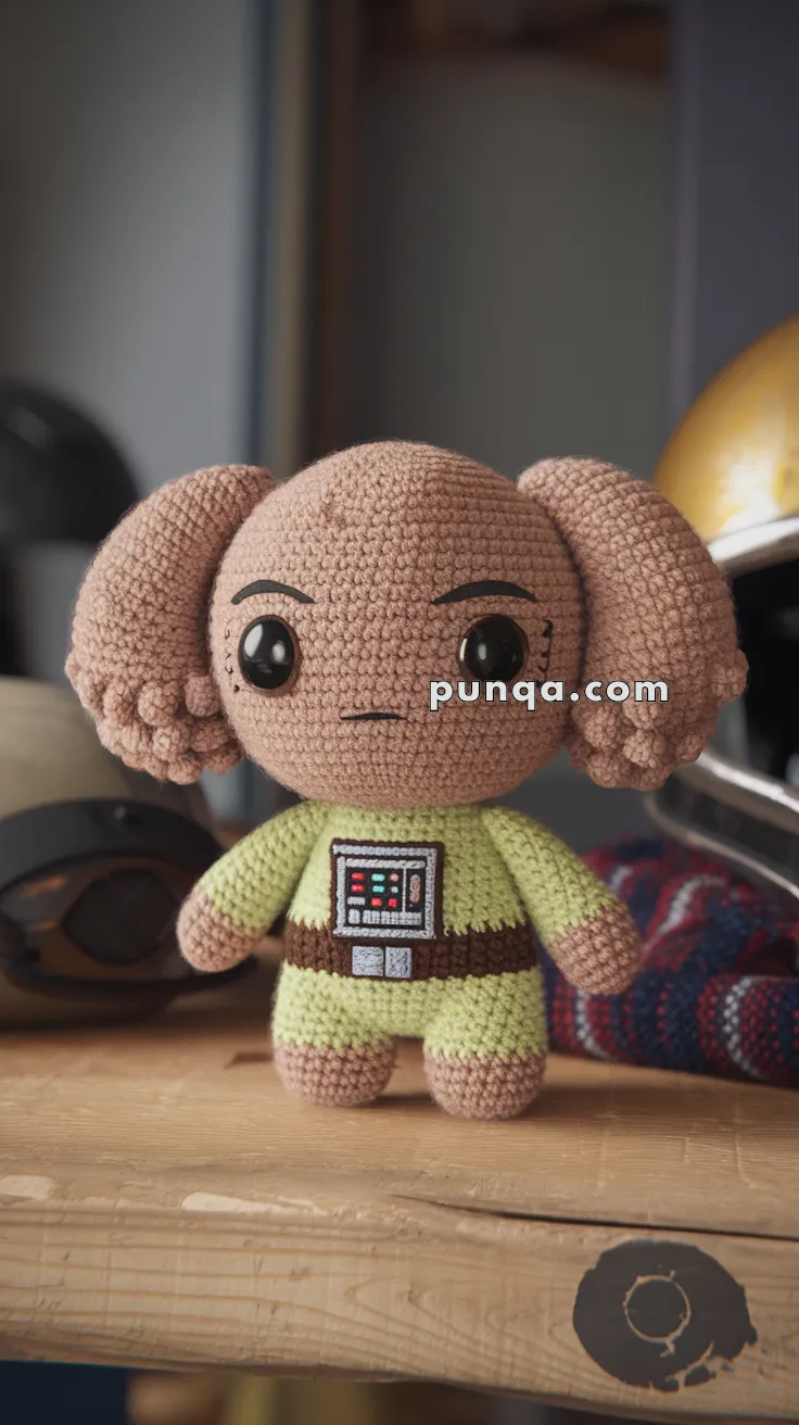 Realistic crochet image for Amigurumi Poe Dameron - FREE Crochet Pattern