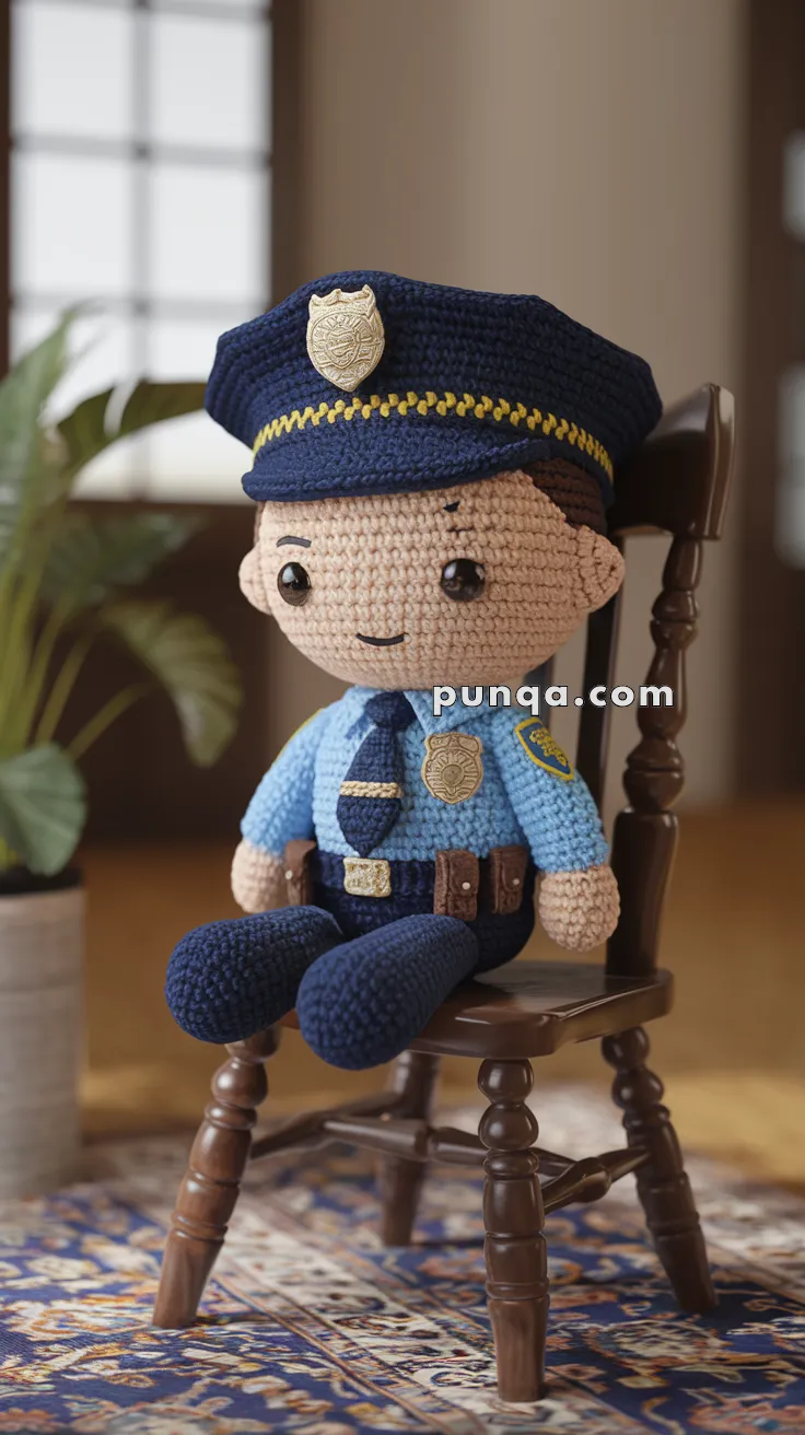 Amigurumi Police Officer Doll – FREE Crochet Pattern