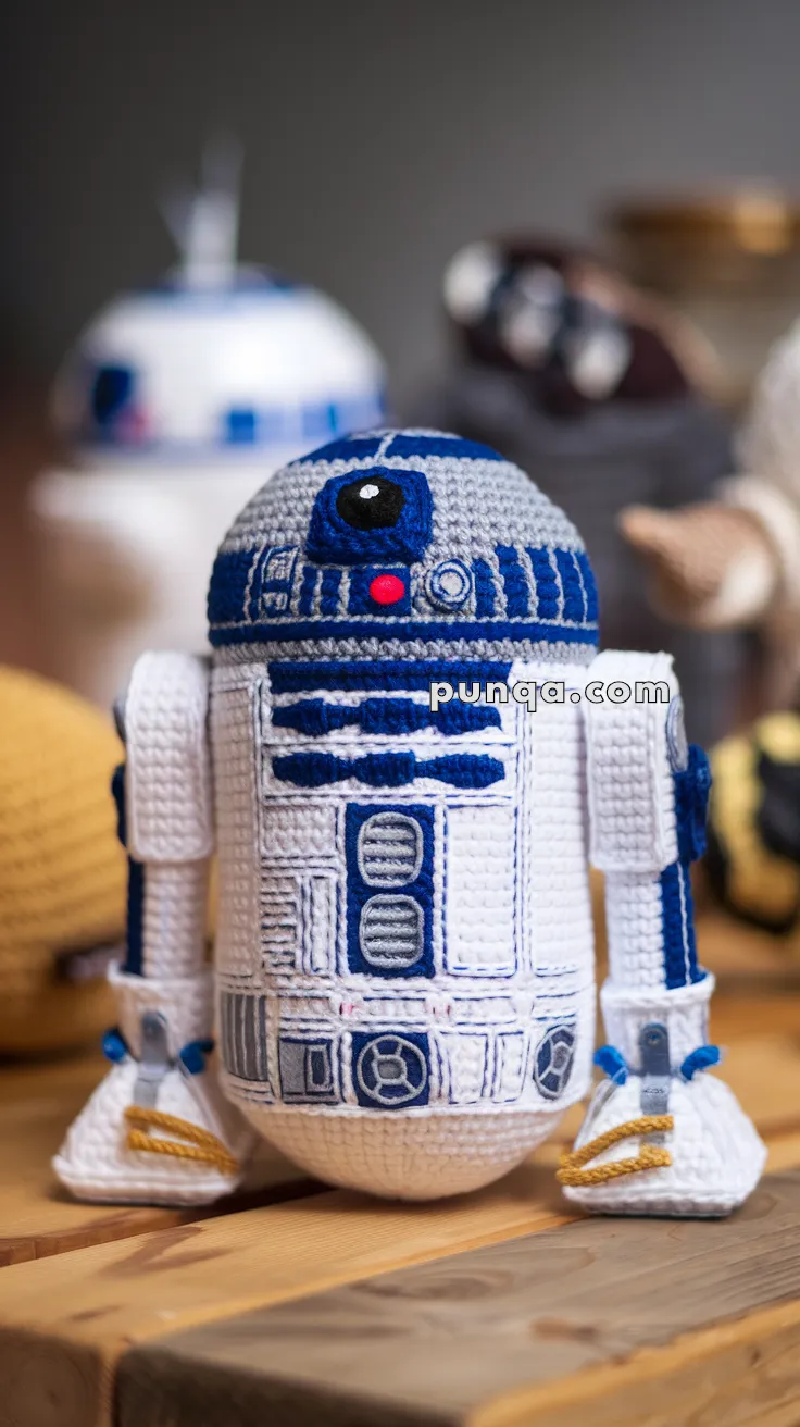 Amigurumi R2-D2 – FREE Crochet Pattern