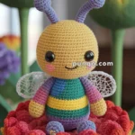 Amigurumi Rainbow Bee – FREE Crochet Pattern
