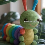 Amigurumi Rainbow Caterpillar – FREE Crochet Pattern