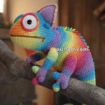 Amigurumi Rainbow Chameleon – FREE Crochet Pattern