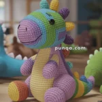 Amigurumi Rainbow Dinosaur – FREE Crochet Pattern