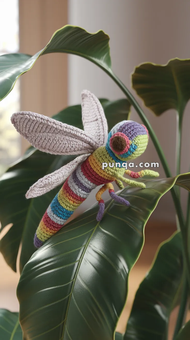 Amigurumi Rainbow Dragonfly – FREE Crochet Pattern
