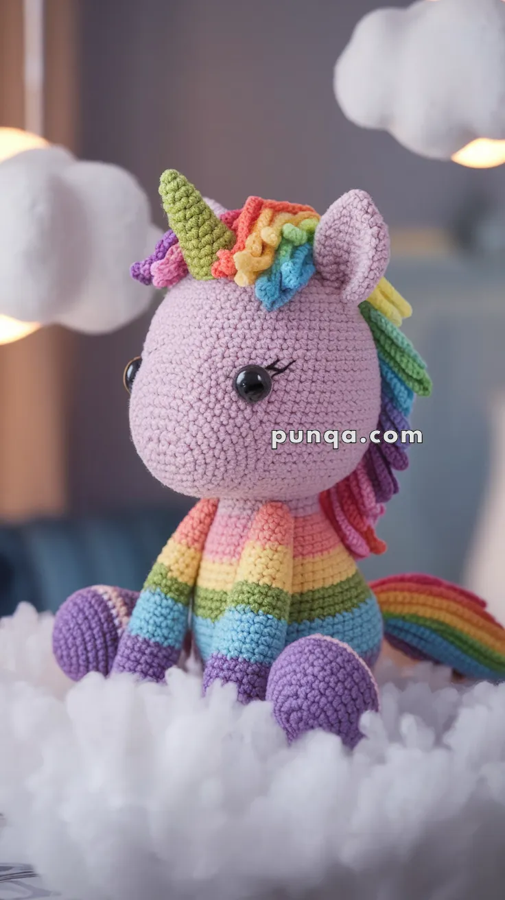 Amigurumi Rainbow Unicorn- FREE Crochet Pattern