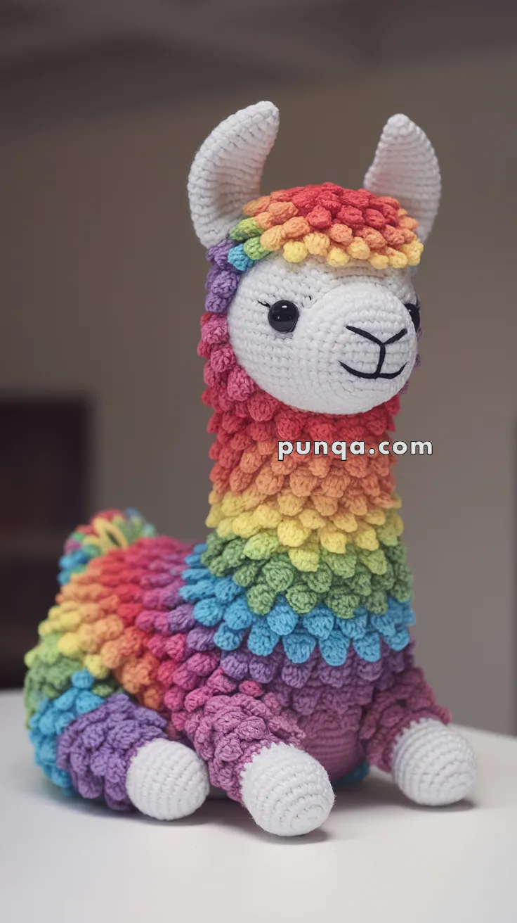 Amigurumi Rainbow Llama – FREE Crochet Pattern