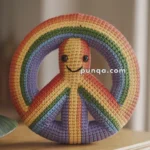 Amigurumi Rainbow Peace Sign – FREE Crochet Pattern