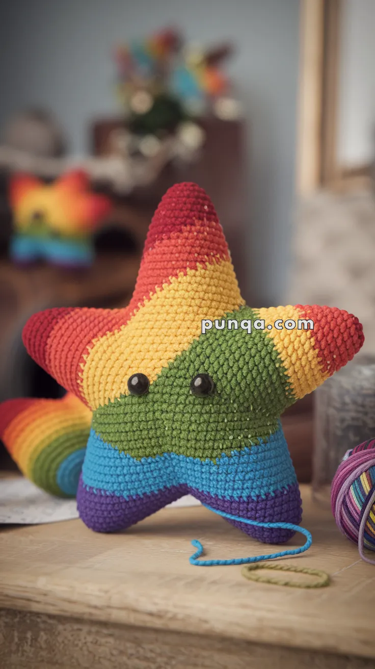 Amigurumi Rainbow Star – FREE Crochet Pattern