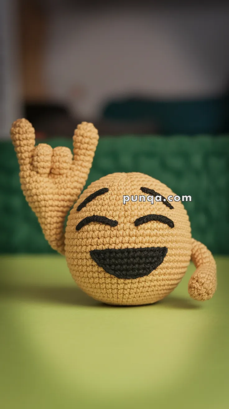 Amigurumi Rock On Hand Emoji – FREE Crochet Pattern