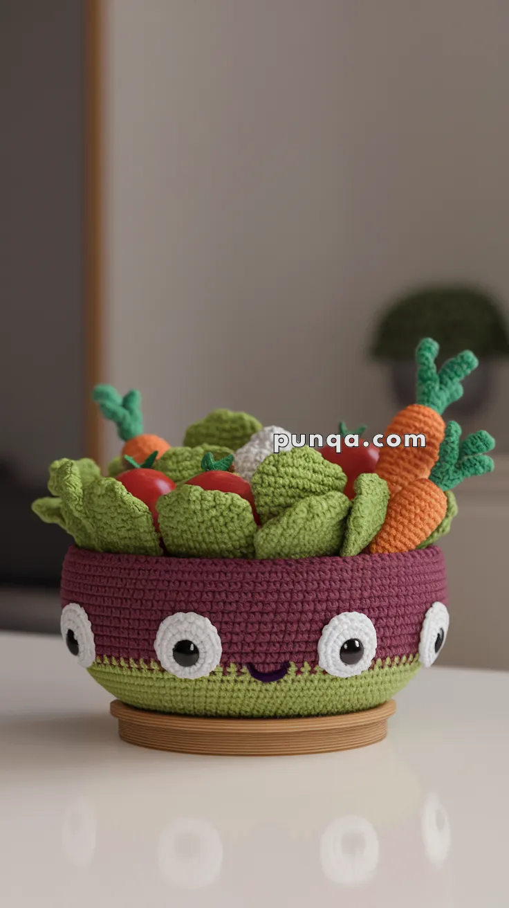 Amigurumi Salad Bowl – FREE Crochet Pattern