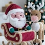 Amigurumi Santa’s Sleigh And Reindeers Set – FREE Crochet Pattern