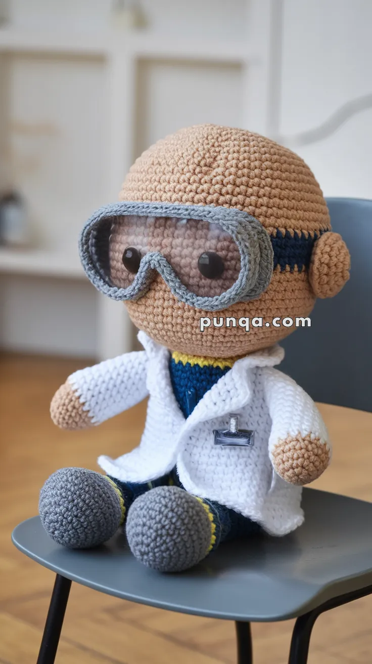 Amigurumi Scientist Doll – FREE Crochet Pattern