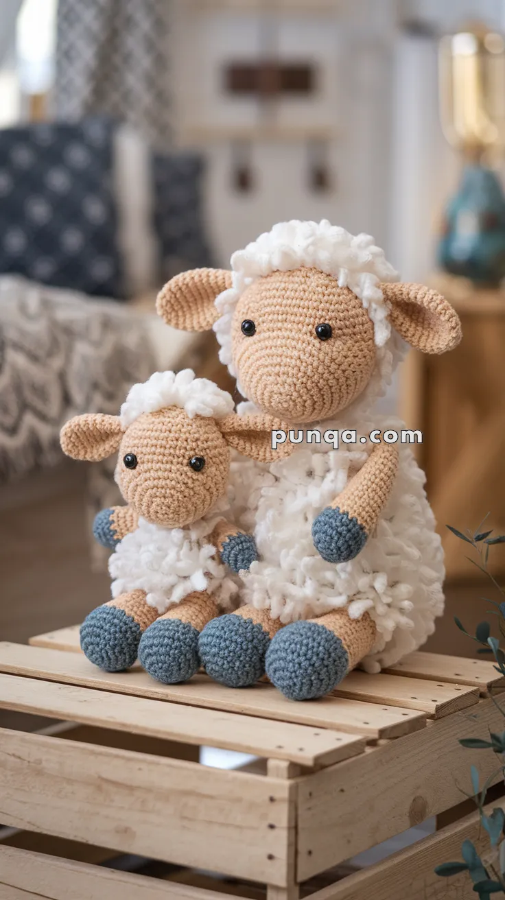 Amigurumi Sheep With Lamb – FREE Crochet Pattern