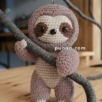 Amigurumi Sloth Keychain – FREE Crochet Pattern
