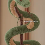 Amigurumi Slytherin Serpent – FREE Crochet Pattern