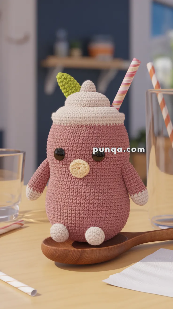 Amigurumi Strawberry Smoothie – FREE Crochet Pattern