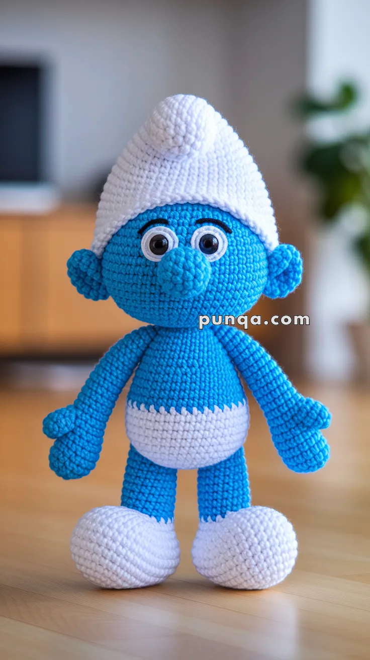Realistic crochet image for Amigurumi Smurf - FREE Crochet Pattern