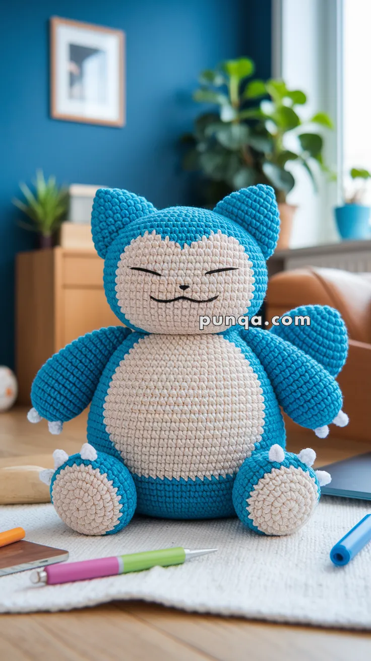 Amigurumi Snorlax – FREE Crochet Pattern