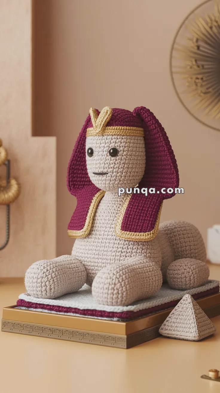 Amigurumi Sphinx Of Giza – FREE Crochet Pattern