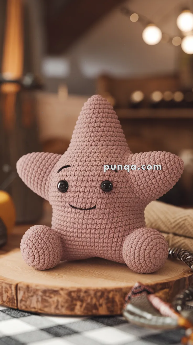 Realistic crochet image for Amigurumi Star - FREE Crochet Pattern