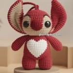 Amigurumi Stitch Keychain – FREE Crochet Pattern