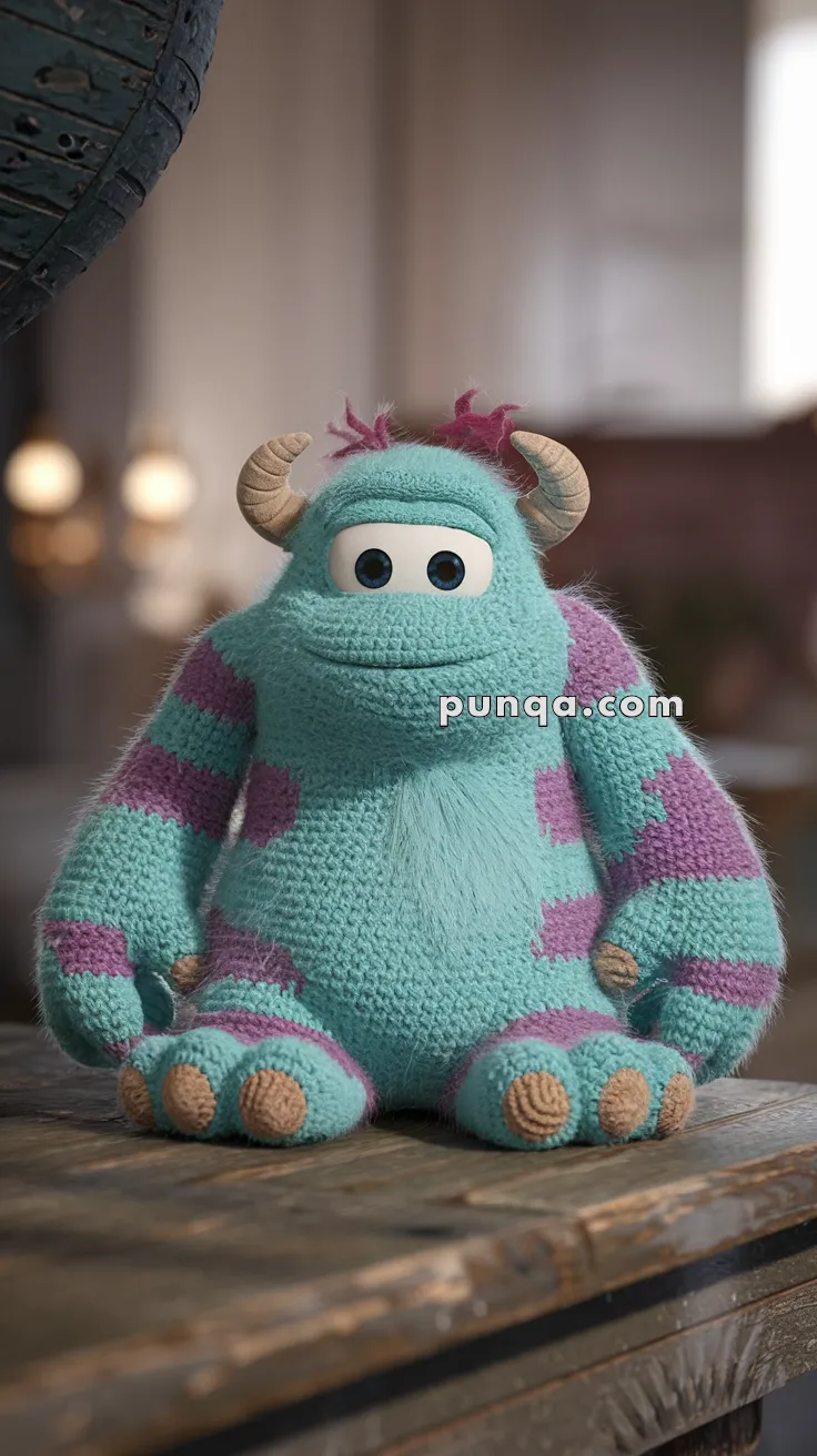 Amigurumi Sulley – FREE Crochet Pattern