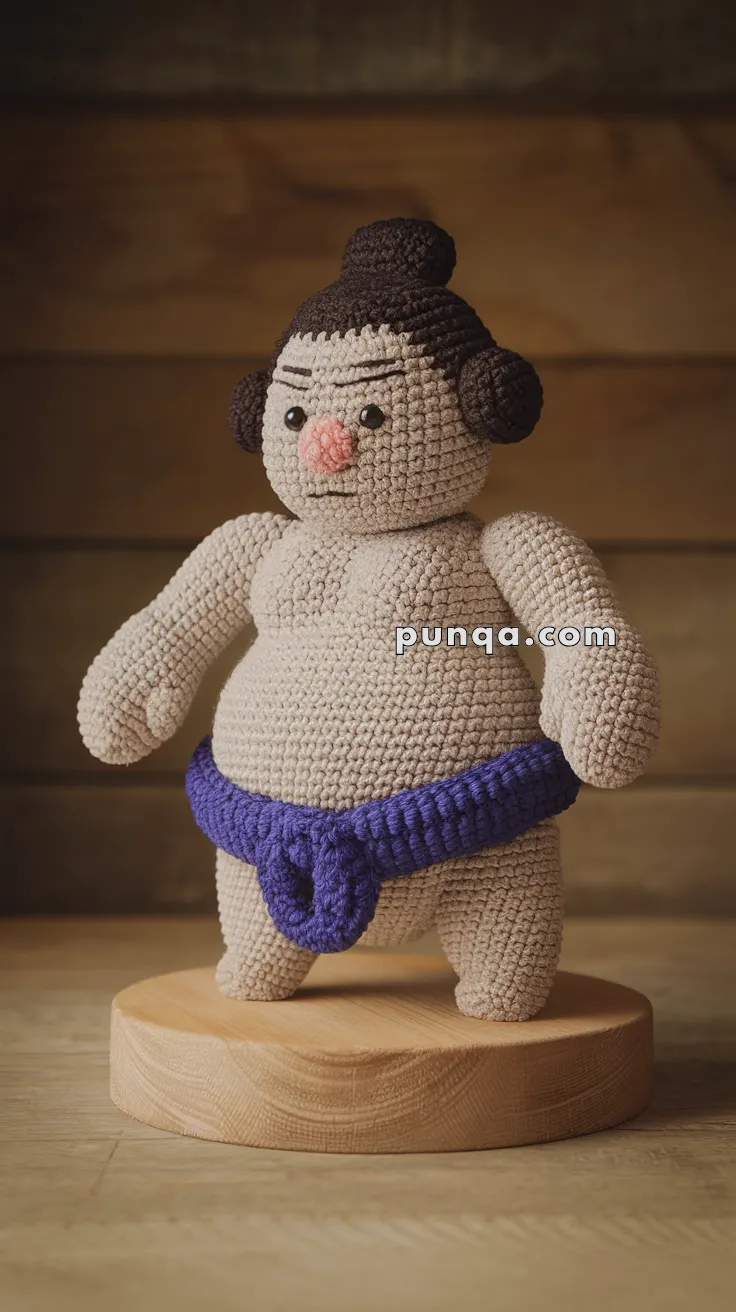 Amigurumi Sumo Wrestler – FREE Crochet Pattern