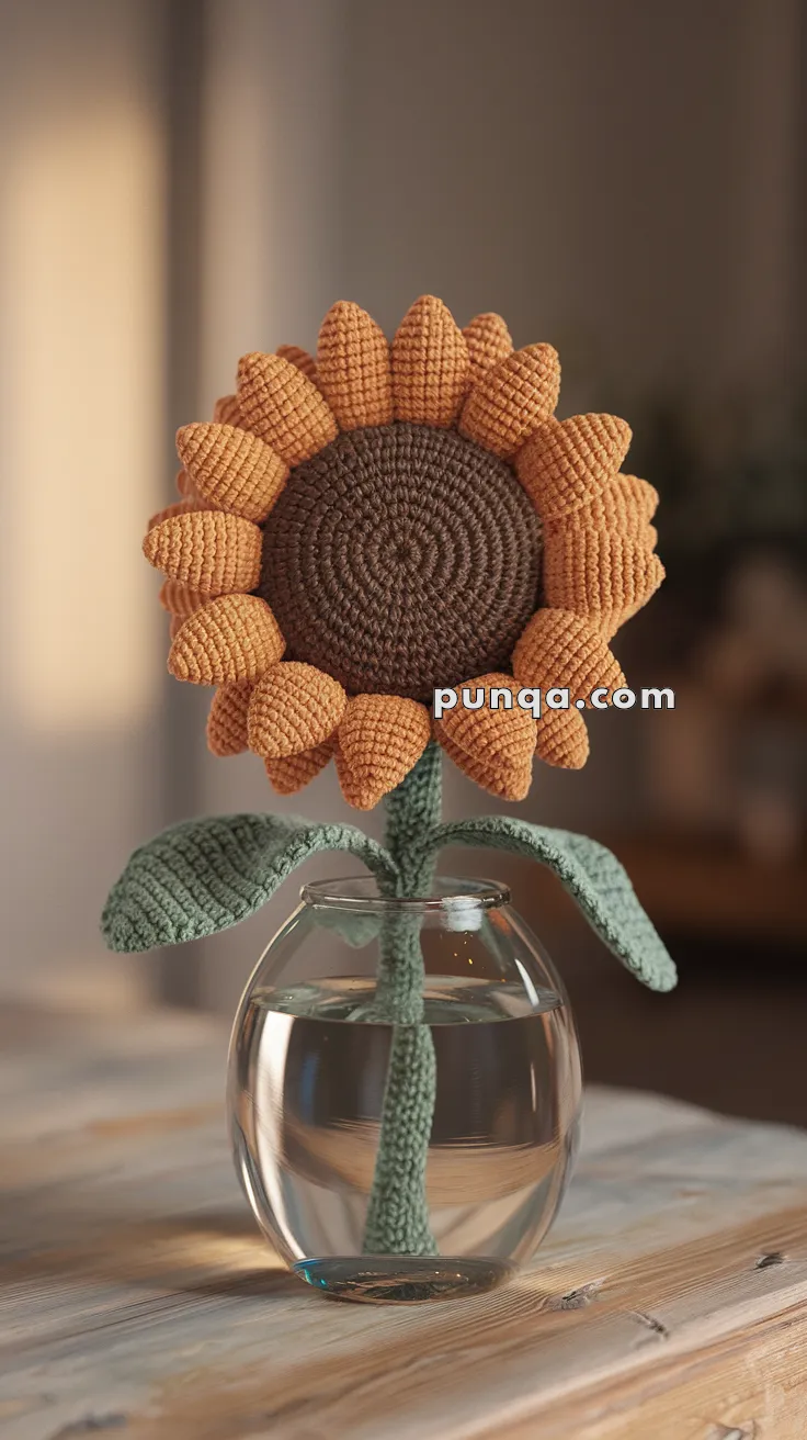 Amigurumi Sunflower – FREE Crochet Pattern
