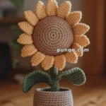 Amigurumi Sunflower In The Pot – FREE Crochet Pattern