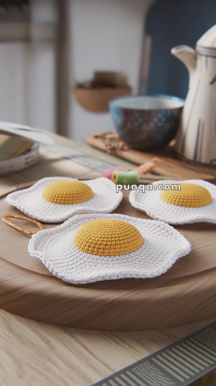 Amigurumi Sunny Side Up Fried Eggs – FREE Crochet Pattern