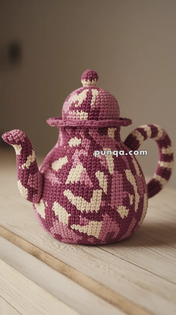 Realistic crochet image for Amigurumi Teapot - FREE Crochet Pattern