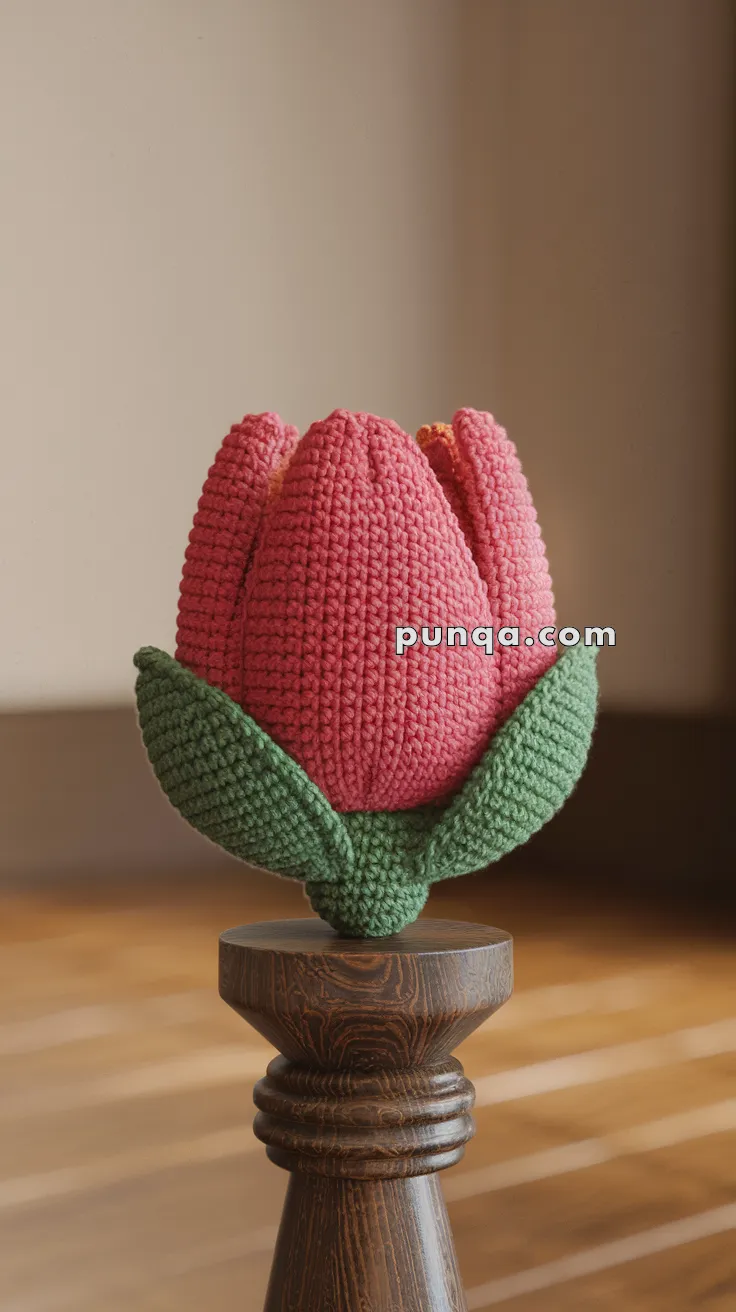 Realistic crochet image for Amigurumi Tulip - FREE Crochet Pattern