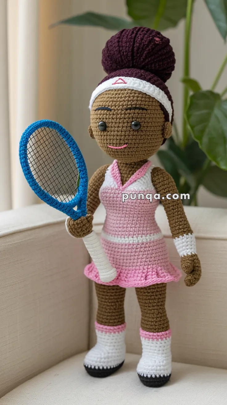 Amigurumi Venus Williams – FREE Crochet Pattern
