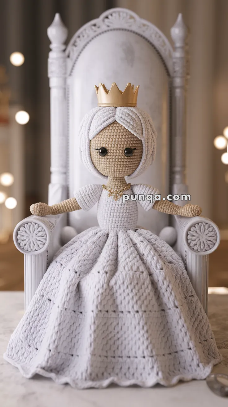 Amigurumi White Queen – FREE Crochet Pattern